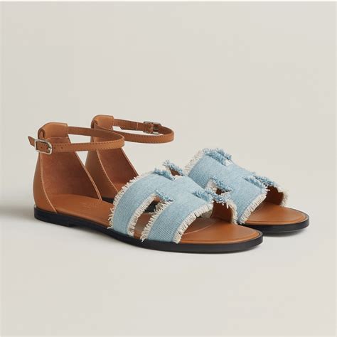 hermes santorini sandal denim|Santorini sandal .